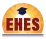 Logo avec soleil, texte "EHES" et toque d'&eacute;tudiant.